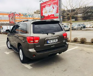 Verhuur Toyota Sequoia Ii. Premium, Luxe, SUV Auto te huur in Georgië ✓ Borg van Borg van 300 GEL ✓ Verzekeringsmogelijkheden TPL, CDW, Passagiers, Diefstal.