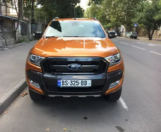 Vooraanzicht van een huurauto Ford Ranger in Tbilisi, Georgië ✓ Auto #591. ✓ Transmissie Automatisch TM ✓ 3 beoordelingen.