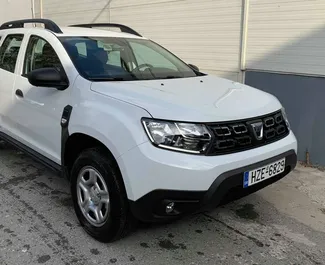 Vooraanzicht van een huurauto Dacia Duster op Kreta, Griekenland ✓ Auto #1264. ✓ Transmissie Handmatig TM ✓ 0 beoordelingen.