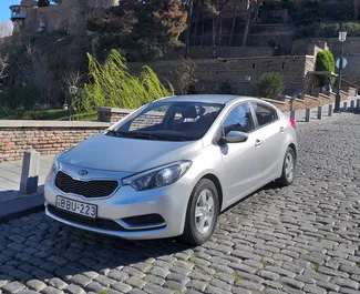 Vooraanzicht van een huurauto Kia Cerato in Tbilisi, Georgië ✓ Auto #1313. ✓ Transmissie Handmatig TM ✓ 0 beoordelingen.