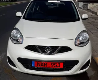 Verhuur Nissan March. Economy Auto te huur in Cyprus ✓ Borg van Borg van 250 EUR ✓ Verzekeringsmogelijkheden TPL, CDW, Jonge.