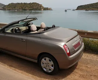 Autohuur Nissan Micra Cabrio #1791 Handmatig op Kreta, uitgerust met 1,4L motor ➤ Van Manolis in Griekenland.