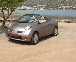 Benzine motor van 1,4L van Nissan Micra Cabrio 2012 te huur op Kreta.
