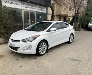 Vooraanzicht van een huurauto Hyundai Elantra in Bakoe, Azerbeidzjan ✓ Auto #3578. ✓ Transmissie Automatisch TM ✓ 1 beoordelingen.