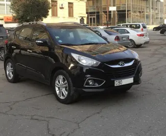 Vooraanzicht van een huurauto Hyundai Ix35 in Bakoe, Azerbeidzjan ✓ Auto #3498. ✓ Transmissie Automatisch TM ✓ 3 beoordelingen.