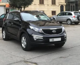 Vooraanzicht van een huurauto Kia Sportage in Bakoe, Azerbeidzjan ✓ Auto #3497. ✓ Transmissie Automatisch TM ✓ 3 beoordelingen.