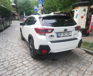 Interieur van Subaru Crosstrek te huur in Georgië. Een geweldige auto met 5 zitplaatsen en een Automatisch transmissie.