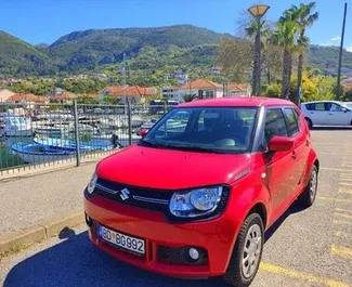 Vooraanzicht van een huurauto Suzuki Ignis in Budva, Montenegro ✓ Auto #4403. ✓ Transmissie Handmatig TM ✓ 0 beoordelingen.