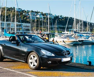 Verhuur Mercedes-Benz SLK Cabrio. Comfort, Luxe, Cabriolet Auto te huur in Spanje ✓ Borg van Borg van 800 EUR ✓ Verzekeringsmogelijkheden TPL, SCDW.