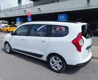 Vooraanzicht van een huurauto Dacia Lodgy op luchthaven Istanbul Sabiha Gokcen, Turkije ✓ Auto #4884. ✓ Transmissie Handmatig TM ✓ 3 beoordelingen.