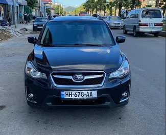 Vooraanzicht van een huurauto Subaru Crosstrek in Koetaisi, Georgië ✓ Auto #3865. ✓ Transmissie Automatisch TM ✓ 2 beoordelingen.