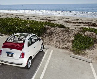 Autohuur Fiat 500 Cabrio #1765 Handmatig op Kreta, uitgerust met 1,0L motor ➤ Van Manolis in Griekenland.