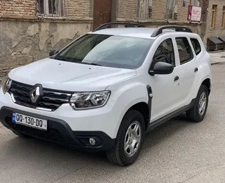 Vooraanzicht van een huurauto Renault Duster in Tbilisi, Georgië ✓ Auto #5442. ✓ Transmissie Handmatig TM ✓ 0 beoordelingen.