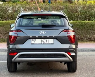 Hyundai Creta 2023 beschikbaar voor verhuur in Dubai, met een kilometerlimiet van onbeperkt.