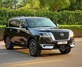 Verhuur Nissan Patrol. Premium, Luxe, SUV Auto te huur in de VAE ✓ Borg van Borg van 3000 AED ✓ Verzekeringsmogelijkheden TPL.