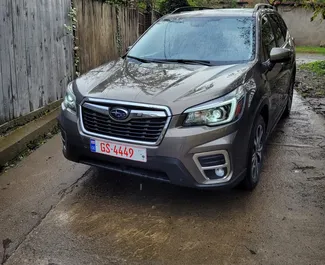 Vooraanzicht van een huurauto Subaru Forester Limited in Tbilisi, Georgië ✓ Auto #6257. ✓ Transmissie Automatisch TM ✓ 0 beoordelingen.