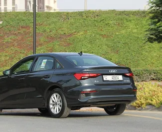 Autohuur Audi A3 Sedan 2023 in in de VAE, met Benzine brandstof en 225 pk ➤ Vanaf 200 AED per dag.