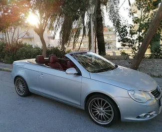 Vooraanzicht van een huurauto Volkswagen Eos op Rhodos, Griekenland ✓ Auto #5818. ✓ Transmissie Handmatig TM ✓ 1 beoordelingen.