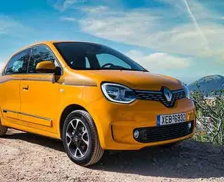 Vooraanzicht van een huurauto Renault Twingo op Rhodos, Griekenland ✓ Auto #5847. ✓ Transmissie Handmatig TM ✓ 0 beoordelingen.