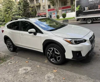 Interieur van Subaru Crosstrek te huur in Georgië. Een geweldige auto met 5 zitplaatsen en een Automatisch transmissie.