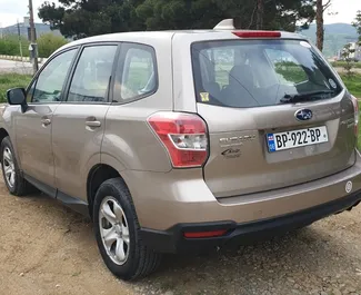 Verhuur Subaru Forester. Comfort, SUV, Crossover Auto te huur in Georgië ✓ Borg van Zonder Borg ✓ Verzekeringsmogelijkheden TPL, CDW, FDW, Passagiers, Diefstal.