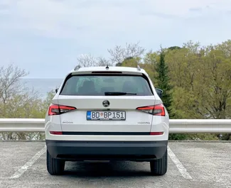 Interieur van Skoda Kodiaq te huur in Montenegro. Een geweldige auto met 7 zitplaatsen en een Automatisch transmissie.