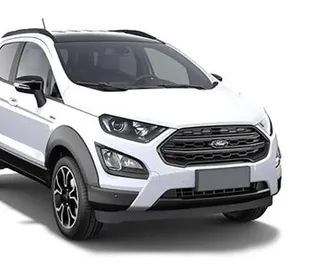 Vooraanzicht van een huurauto Ford Eco Sport Luchthaven Dalaman, Turkije ✓ Auto #6736. ✓ Transmissie Automatisch TM ✓ 0 beoordelingen.