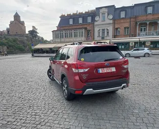 Vooraanzicht van een huurauto Subaru Forester Limited in Tbilisi, Georgië ✓ Auto #6790. ✓ Transmissie Automatisch TM ✓ 0 beoordelingen.