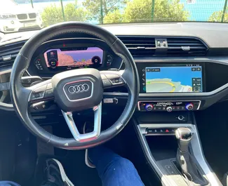 Audi Q3 2021 beschikbaar voor verhuur in Rafailovici, met een kilometerlimiet van onbeperkt.