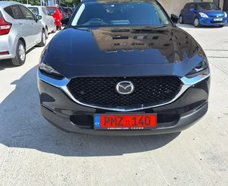 Vooraanzicht van een huurauto Mazda CX-30 in Limassol, Cyprus ✓ Auto #7233. ✓ Transmissie Automatisch TM ✓ 0 beoordelingen.