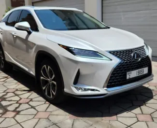 Vooraanzicht van een huurauto Lexus RX 350 in Dubai, Verenigde Arabische Emiraten ✓ Auto #7208. ✓ Transmissie Automatisch TM ✓ 0 beoordelingen.