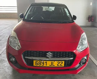 Vooraanzicht van een huurauto Suzuki Swift in Mauritius, Mauritius ✓ Auto #7462. ✓ Transmissie Automatisch TM ✓ 1 beoordelingen.