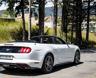 Verhuur Ford Mustang Cabrio. Premium, Luxe, Cabriolet Auto te huur in Georgië ✓ Borg van Zonder Borg ✓ Verzekeringsmogelijkheden TPL, FDW, Diefstal, Jonge.