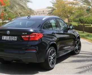 Vooraanzicht van een huurauto BMW X4 in Dubai, Verenigde Arabische Emiraten ✓ Auto #4929. ✓ Transmissie Automatisch TM ✓ 0 beoordelingen.