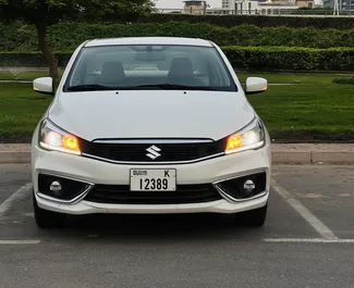 Vooraanzicht van een huurauto Suzuki Ciaz in Dubai, Verenigde Arabische Emiraten ✓ Auto #8337. ✓ Transmissie Automatisch TM ✓ 2 beoordelingen.