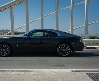 Verhuur Rolls-Royce Wraith. Luxe Auto te huur in de VAE ✓ Borg van Borg van 5000 AED ✓ Verzekeringsmogelijkheden TPL.