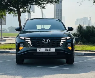 Vooraanzicht van een huurauto Hyundai Tucson in Dubai, Verenigde Arabische Emiraten ✓ Auto #8423. ✓ Transmissie Automatisch TM ✓ 4 beoordelingen.