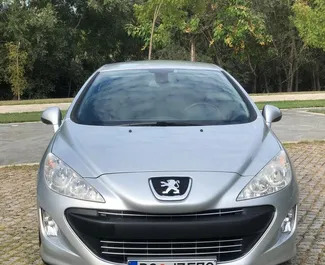 Vooraanzicht van een huurauto Peugeot 308cc in Podgorica, Montenegro ✓ Auto #8790. ✓ Transmissie Handmatig TM ✓ 0 beoordelingen.