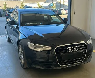 Vooraanzicht van een huurauto Audi A6 in Tirana, Albanië ✓ Auto #8684. ✓ Transmissie Automatisch TM ✓ 0 beoordelingen.