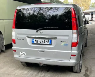 Verhuur Mercedes-Benz Viano. Comfort, Premium, Minivan Auto te huur in Albanië ✓ Borg van Borg van 300 EUR ✓ Verzekeringsmogelijkheden TPL, CDW, SCDW, Jonge.