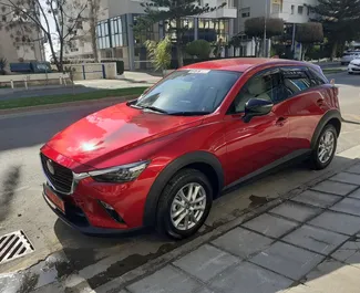 Vooraanzicht van een huurauto Mazda CX-3 in Limassol, Cyprus ✓ Auto #8875. ✓ Transmissie Automatisch TM ✓ 0 beoordelingen.