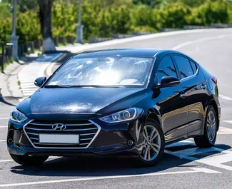 Vooraanzicht van een huurauto Hyundai Elantra in Jerevan, Armenië ✓ Auto #9066. ✓ Transmissie Automatisch TM ✓ 0 beoordelingen.