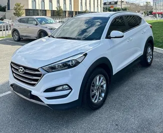 Vooraanzicht van een huurauto Hyundai Tucson in Durrës, Albanië ✓ Auto #9549. ✓ Transmissie Automatisch TM ✓ 0 beoordelingen.