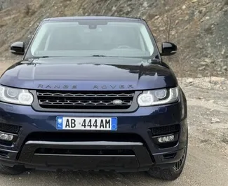 Vooraanzicht van een huurauto Land Rover Range Rover Sport in Tirana, Albanië ✓ Auto #10017. ✓ Transmissie Automatisch TM ✓ 0 beoordelingen.