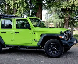 Benzine motor van 2,0L van Jeep Wrangler Sahara 2021 te huur in Tbilisi.