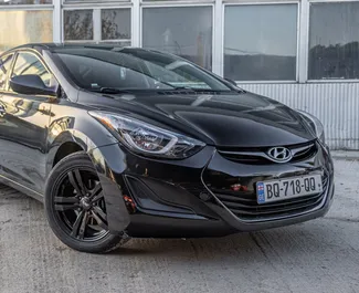 Vooraanzicht van een huurauto Hyundai Elantra in Tbilisi, Georgië ✓ Auto #9872. ✓ Transmissie Handmatig TM ✓ 1 beoordelingen.