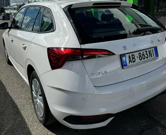 Verhuur Skoda Scala. Comfort Auto te huur in Albanië ✓ Borg van Borg van 300 EUR ✓ Verzekeringsmogelijkheden TPL, CDW, SCDW, FDW, Diefstal, Buitenland, Jonge.