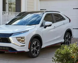 Vooraanzicht van een huurauto Mitsubishi Eclipse Cross in Dubai, Verenigde Arabische Emiraten ✓ Auto #10020. ✓ Transmissie Automatisch TM ✓ 0 beoordelingen.