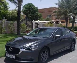 Vooraanzicht van een huurauto Mazda 6 in Dubai, Verenigde Arabische Emiraten ✓ Auto #10029. ✓ Transmissie Automatisch TM ✓ 0 beoordelingen.