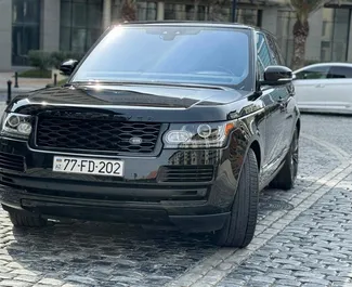 Vooraanzicht van een huurauto Land Rover Range Rover in Bakoe, Azerbeidzjan ✓ Auto #10399. ✓ Transmissie Automatisch TM ✓ 0 beoordelingen.